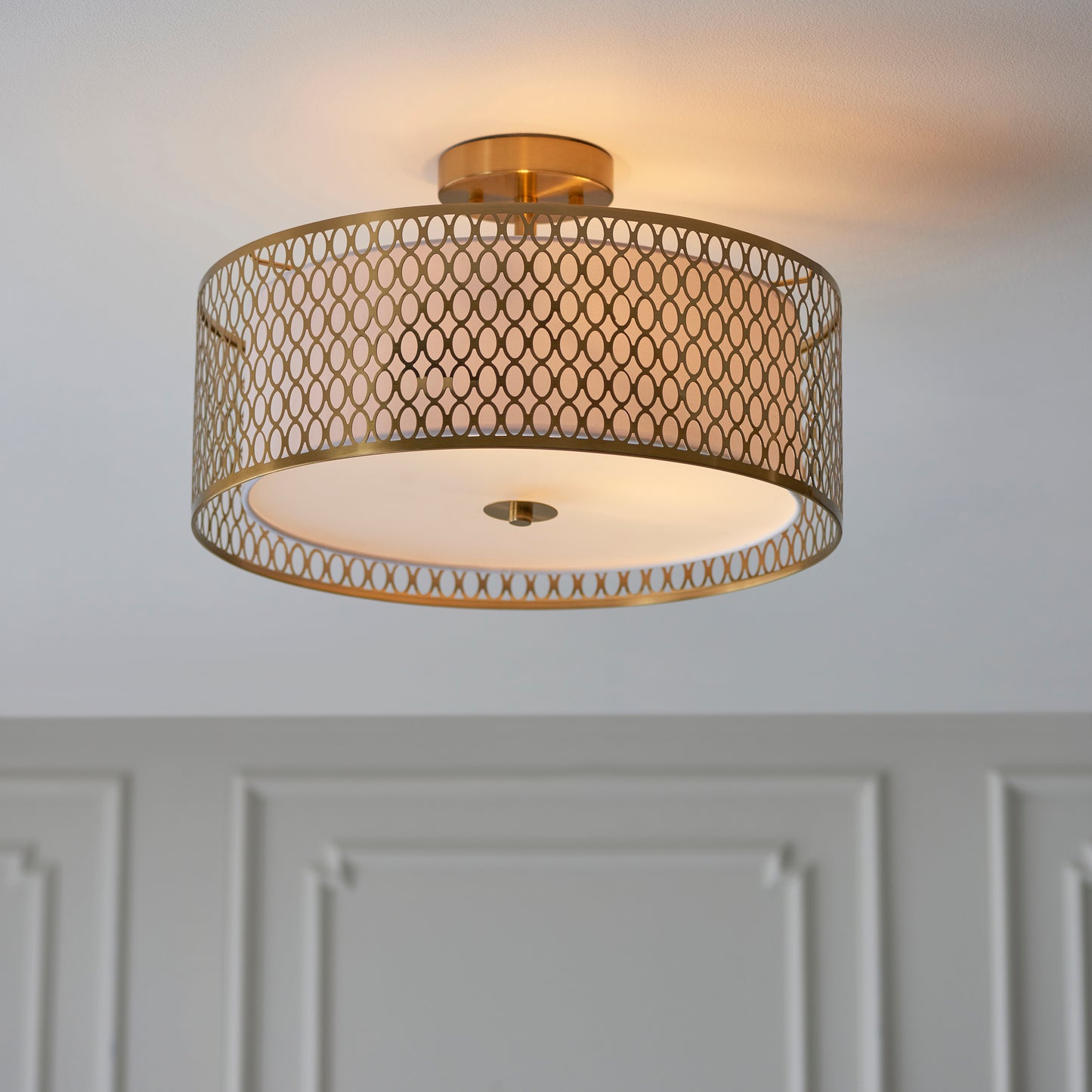 Sophisticated Gold Effect Ceiling Light