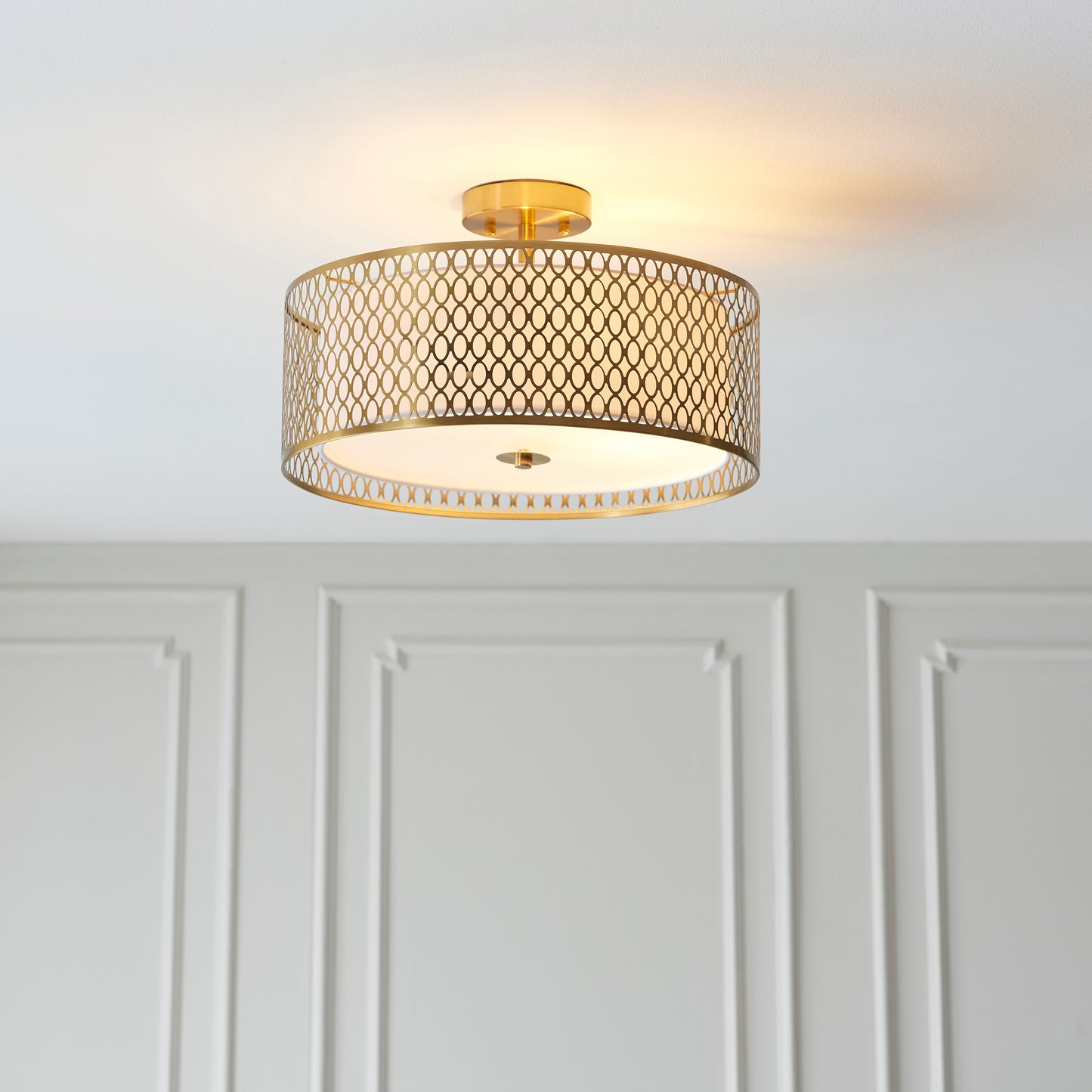 Sophisticated Gold Effect Ceiling Light