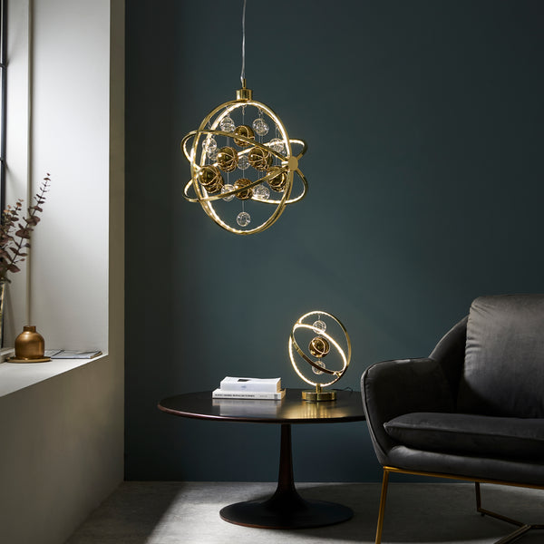 Golden Opulence LED Pendant Light