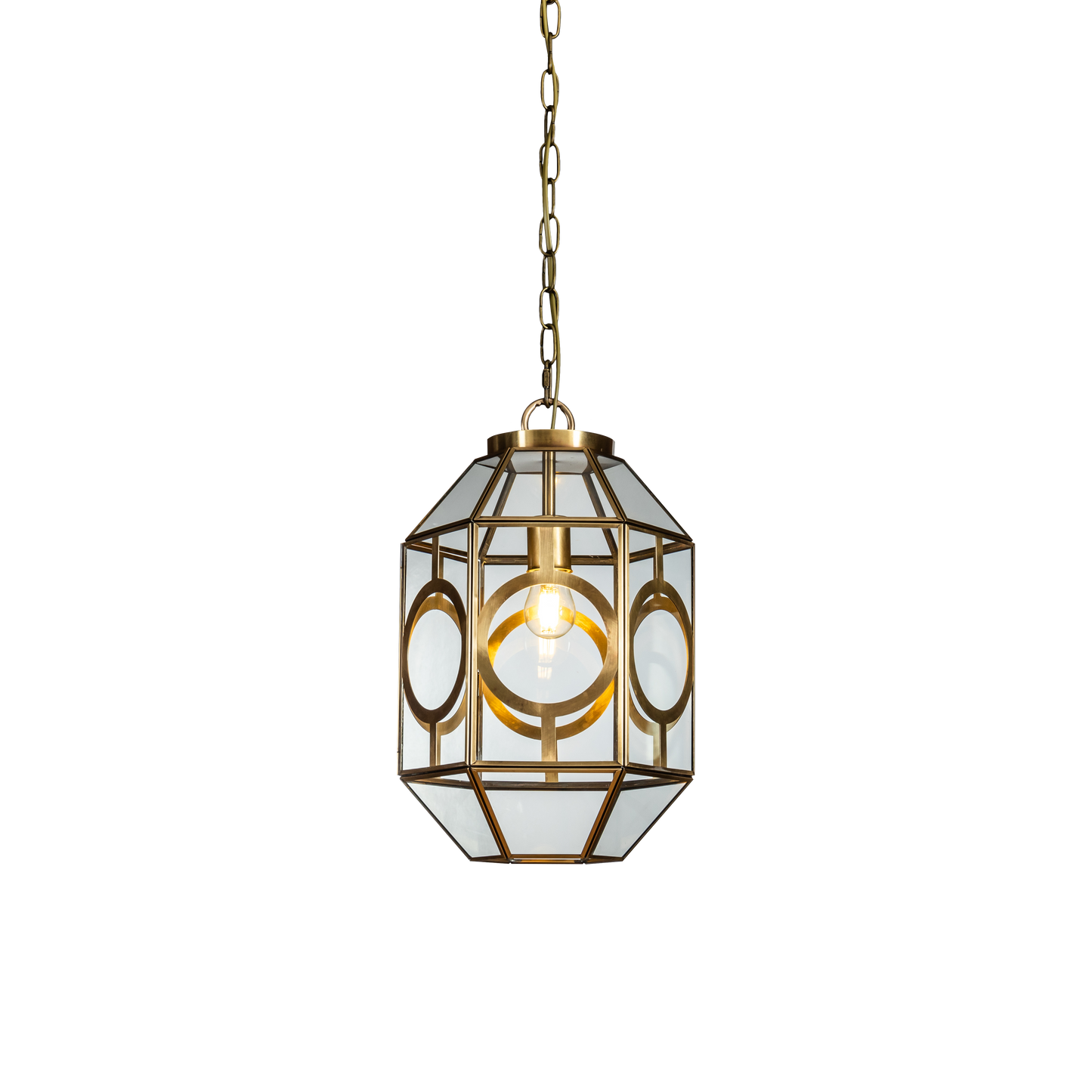 Modern Brass Ceiling Chandelier