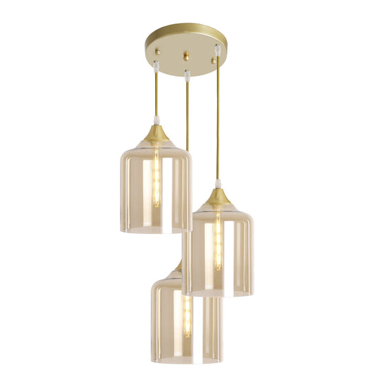 Elegant Gold Braided Ceiling Pendant Light Fixture