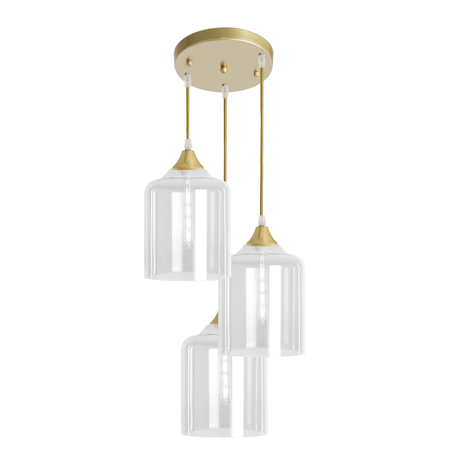 Elegant Gold Braided Ceiling Pendant Light Fixture