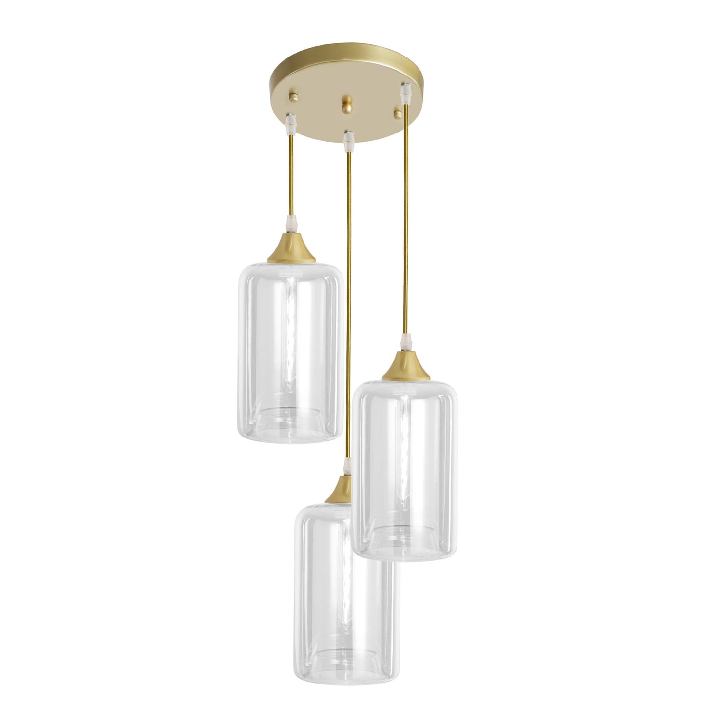 Elegant Gold Braided Ceiling Pendant Light Fixture