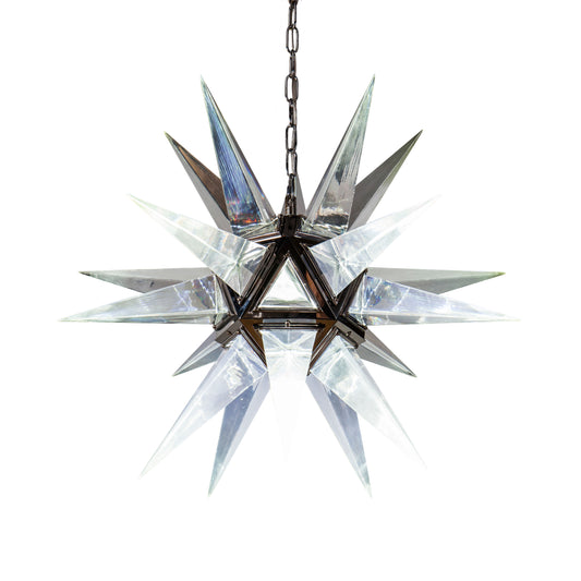 Crystal Effect Spike Light Polished Pendant