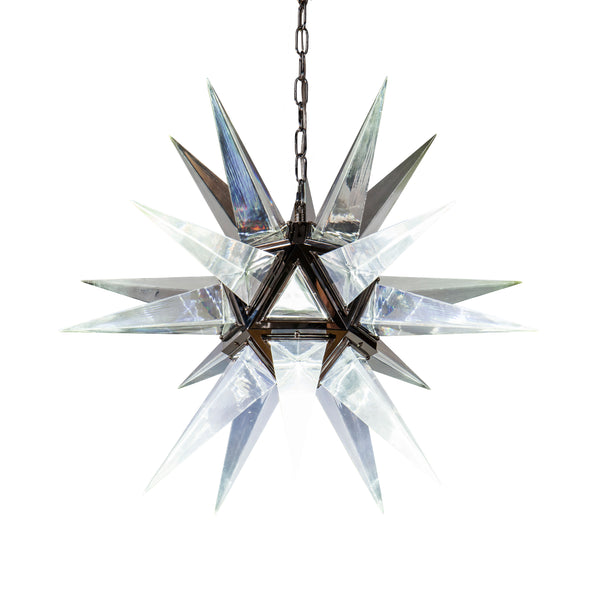 Crystal Effect Spike Light Polished Pendant