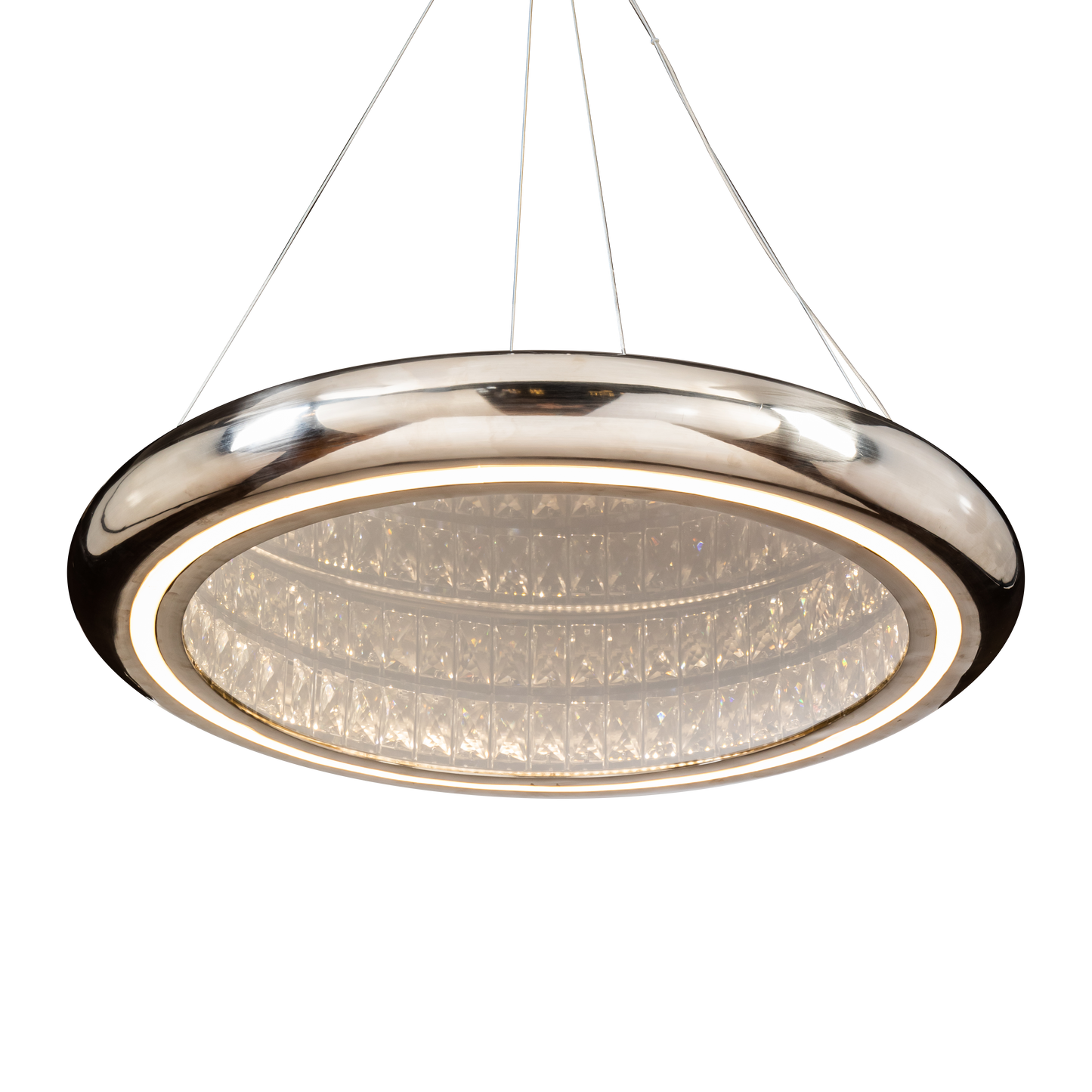 Polished Nickel Ceiling Chandelier