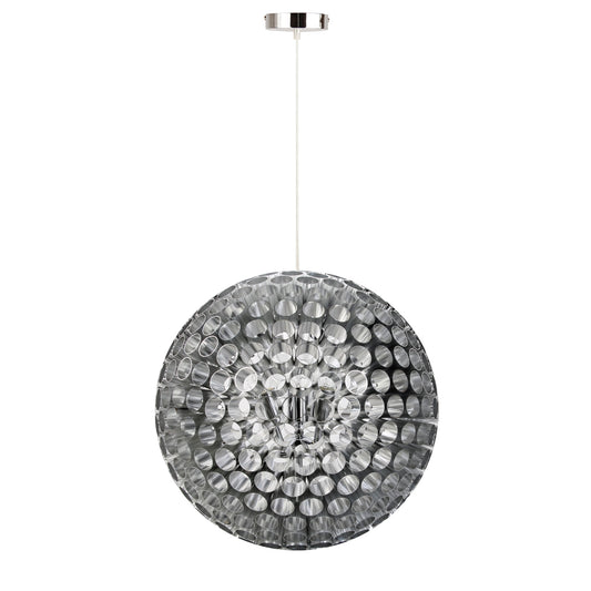 Medium Aluminium Tube Globe Pendant Light Fixture