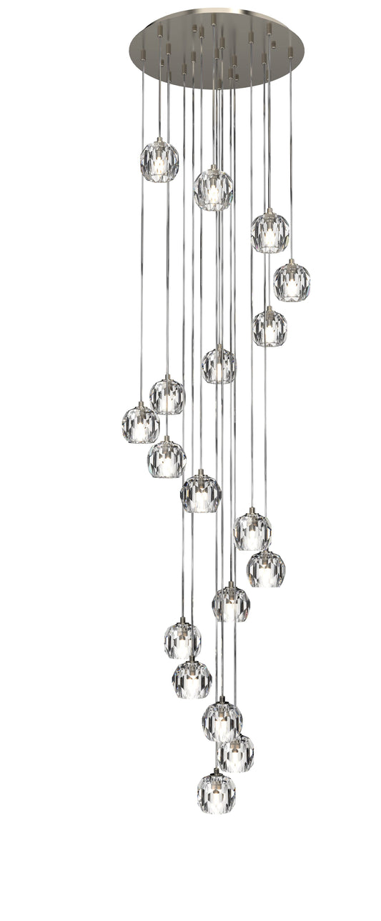 Radiant Eighteen Light Round Pendant Lamp