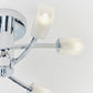 Sleek Chrome Semi Flush Light