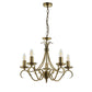 Antique Brass 5-Light Ceiling Fitting