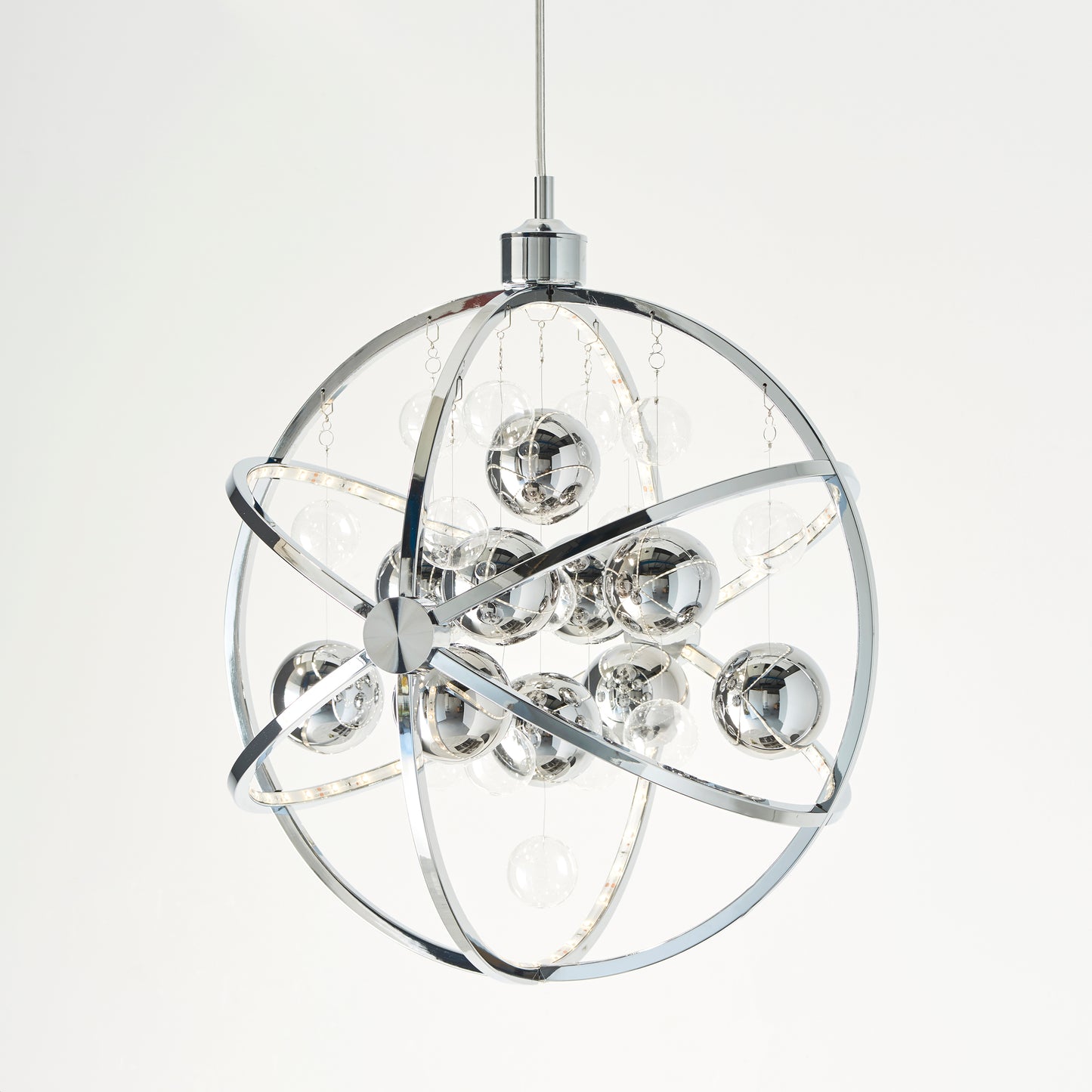 Modern Chrome LED Pendant Light