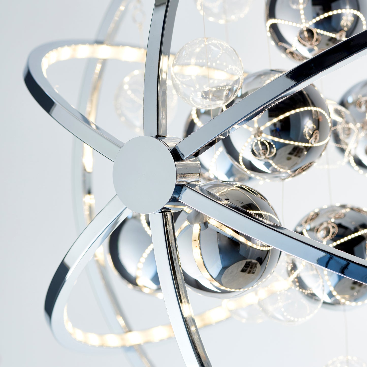 Modern Chrome LED Pendant Light