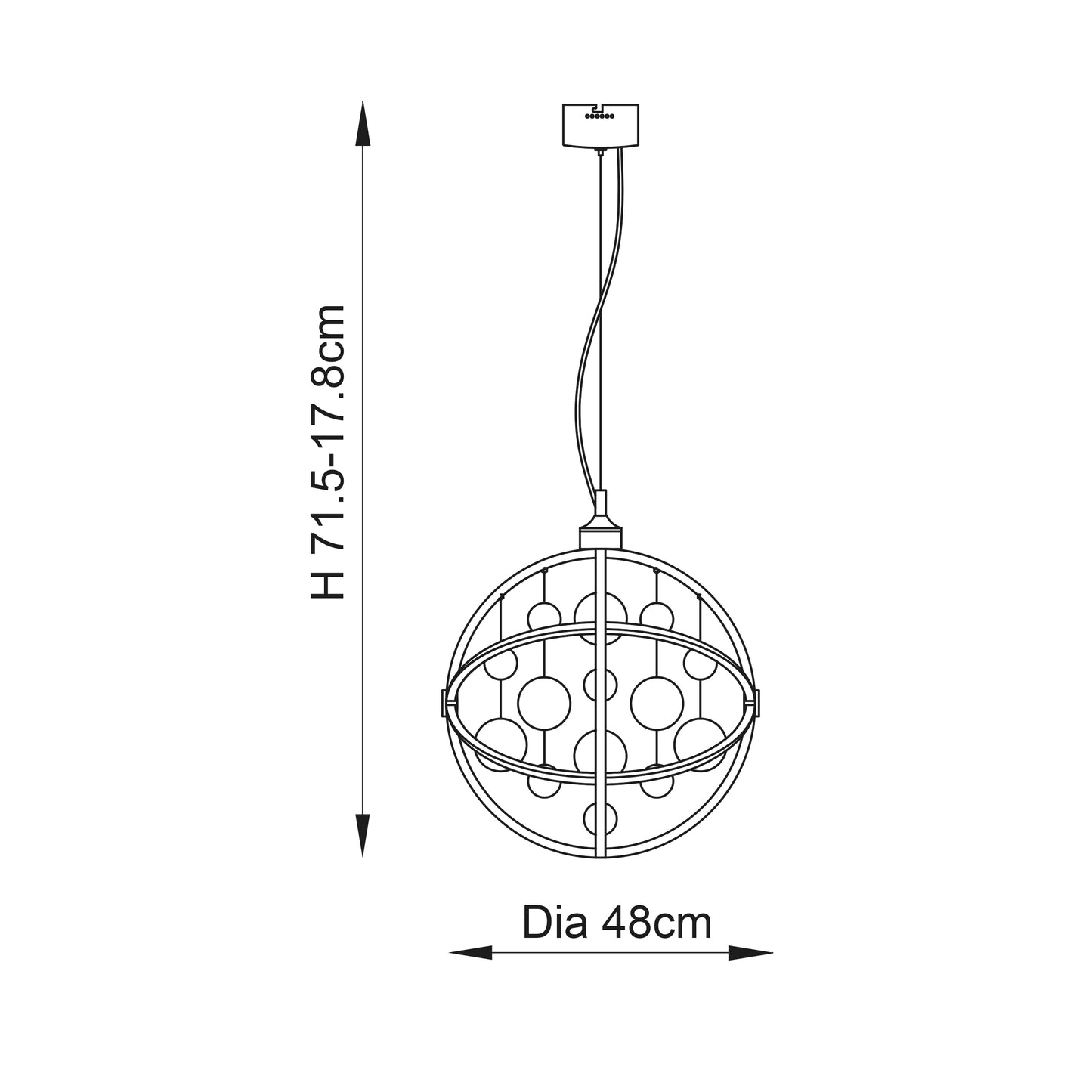 Modern Chrome LED Pendant Light