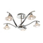 Contemporary Chrome Effect Semi Flush Fitting