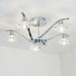 Contemporary Chrome Effect Semi Flush Fitting