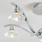 Contemporary Chrome Effect Semi Flush Fitting