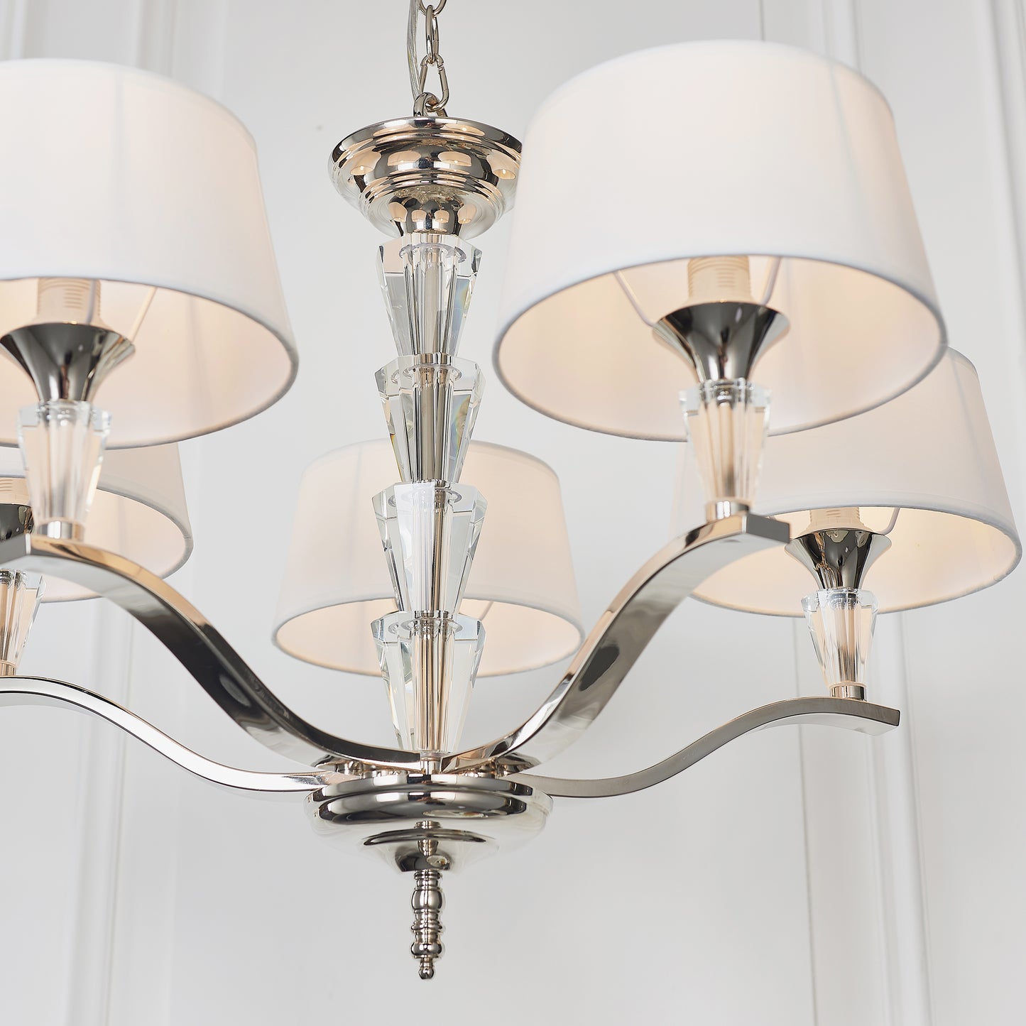 Graceful Elegance 5-Light Chrome Effect Fitting