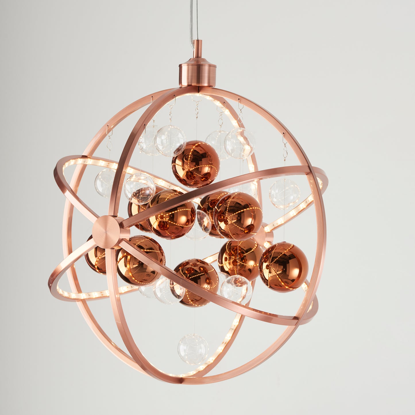 Polished Copper LED Pendant Light