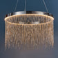 Sleek Chrome LED Chandelier Light