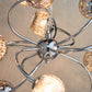 Opulent 9-Light Pendant with Intricate Glass Beads