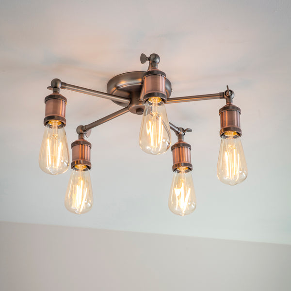 Vintage Industrial Charm Ceiling Light