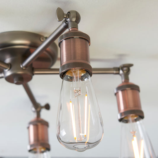 Vintage Industrial Charm Ceiling Light