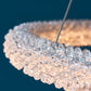 Crystal Ice Triple Hoop Pendant Light