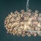 Exquisite Clear Glass Medallion 6-Light Chandelier