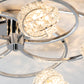 Sculptural Crystal Cluster Ceiling Light