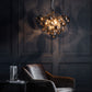 Infinity Contemporary Black Chrome Pendant Light