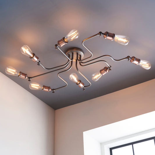 Vintage Industrial Charm Ceiling Light