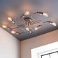 Sophisticated Satin Nickel Ceiling Light