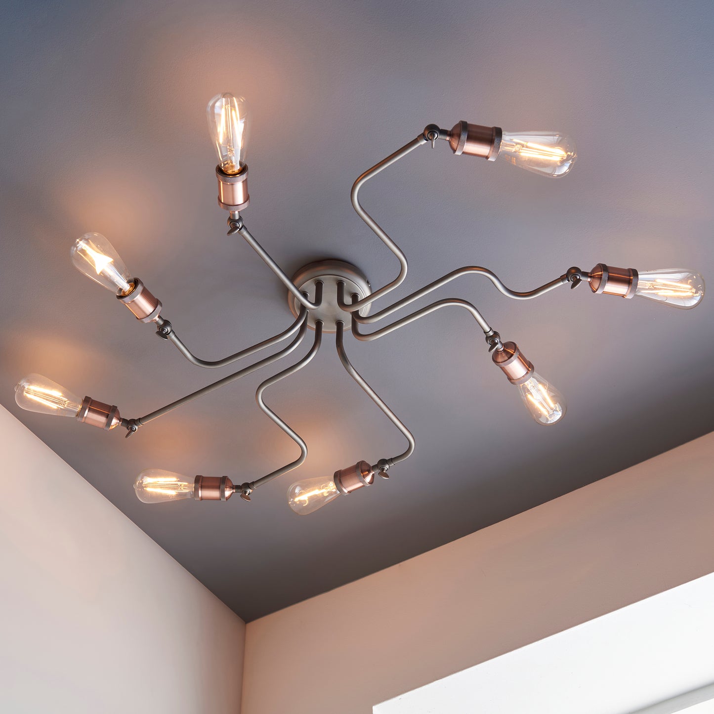 Sophisticated Satin Nickel Ceiling Light