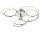 Contemporary Chrome Plated Ceiling Light