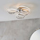 Contemporary Chrome Plated Ceiling Light