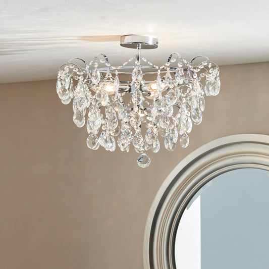 Chic Crystal Bathroom Chandelier