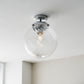 Spiral Glass Bathroom Wall Light