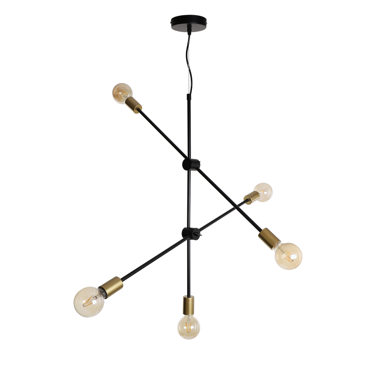 5-Light Adjustable Ceiling Chandelier