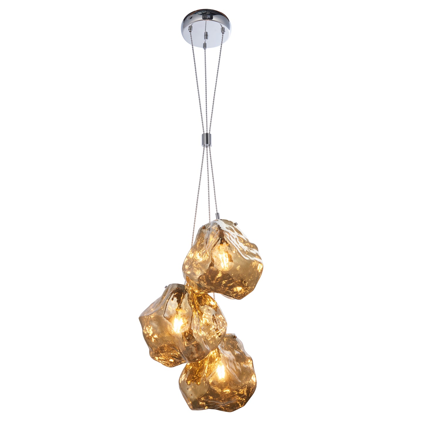 Volcanic Rock Inspired Pendant Light