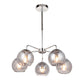 Smokey Mirrored Glass Drop Ceiling Light