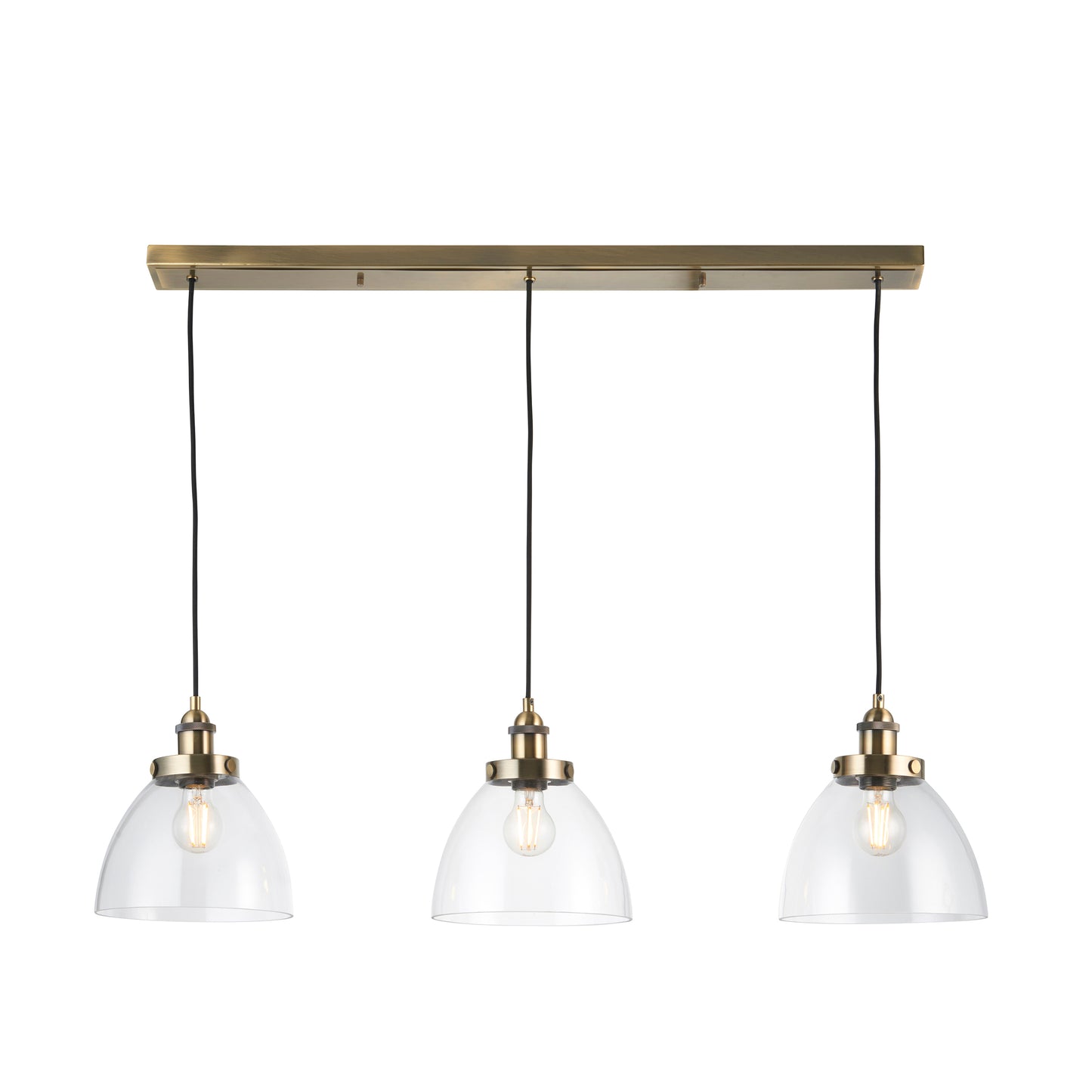 Resto Style 3 Light Linear Pendant