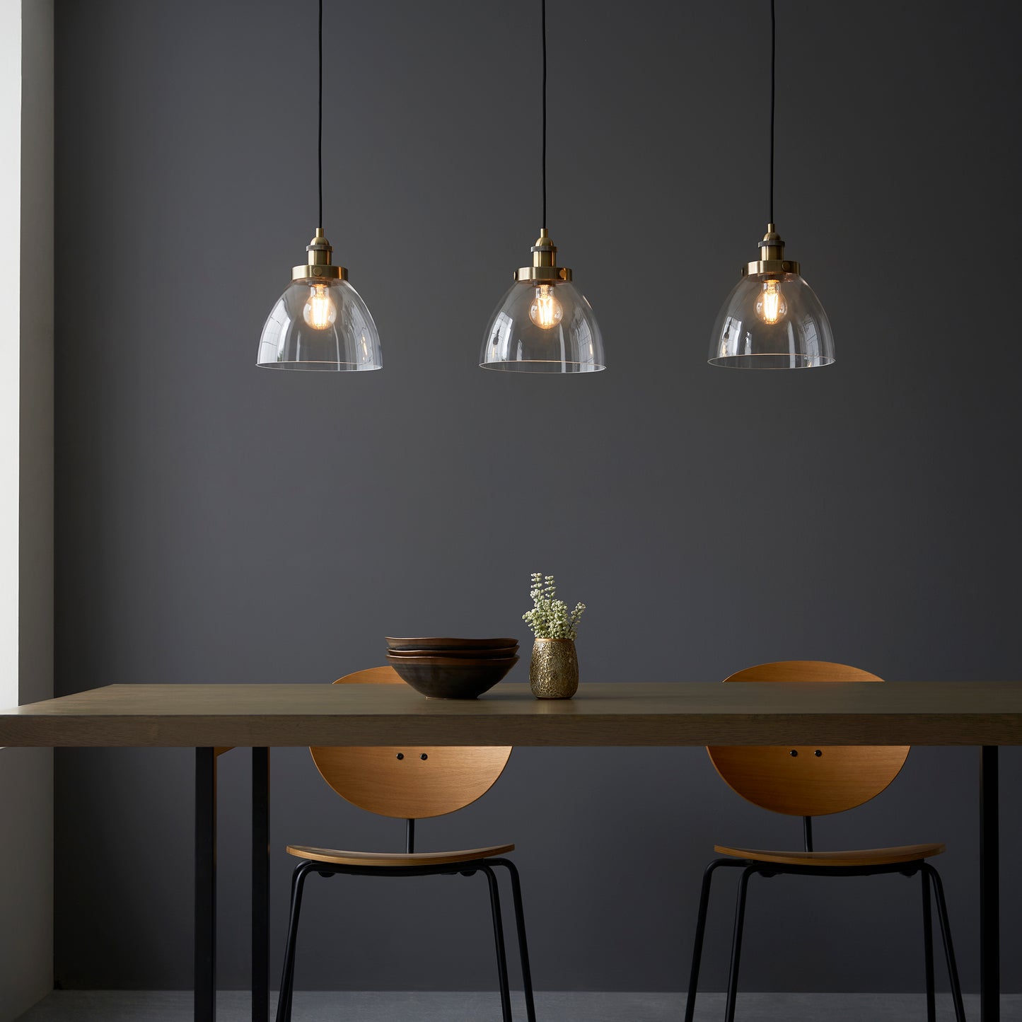 Resto Style 3 Light Linear Pendant