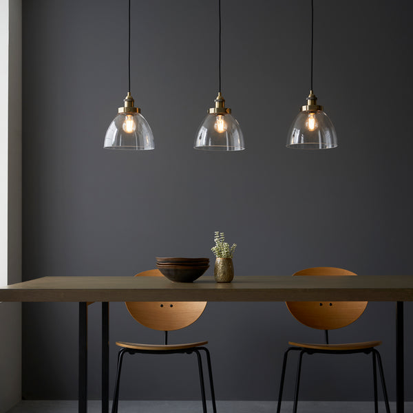 Resto Style 3 Light Linear Pendant