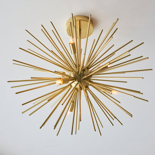 Sputnik Style Semi Flush Ceiling Light