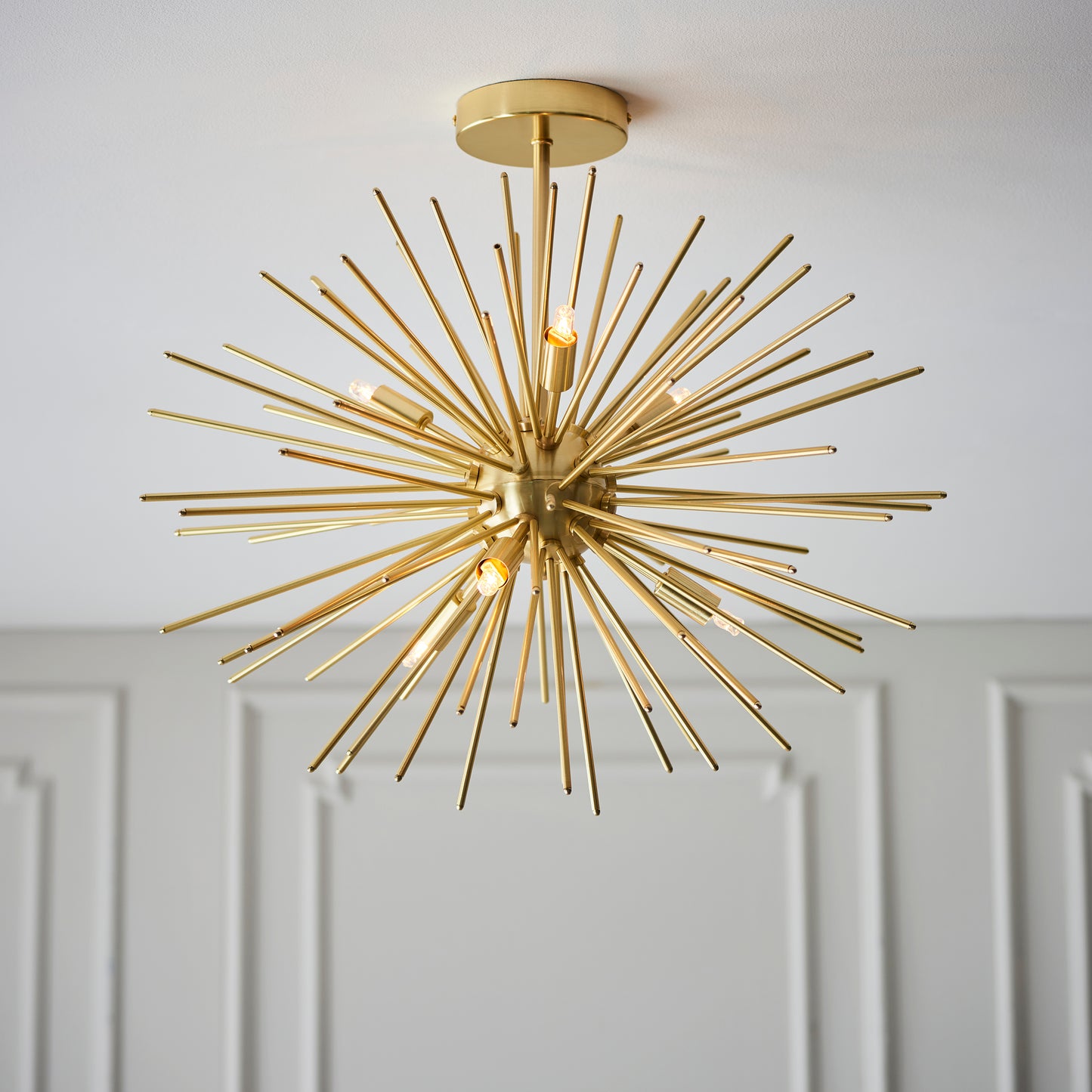 Sputnik Style Semi Flush Ceiling Light