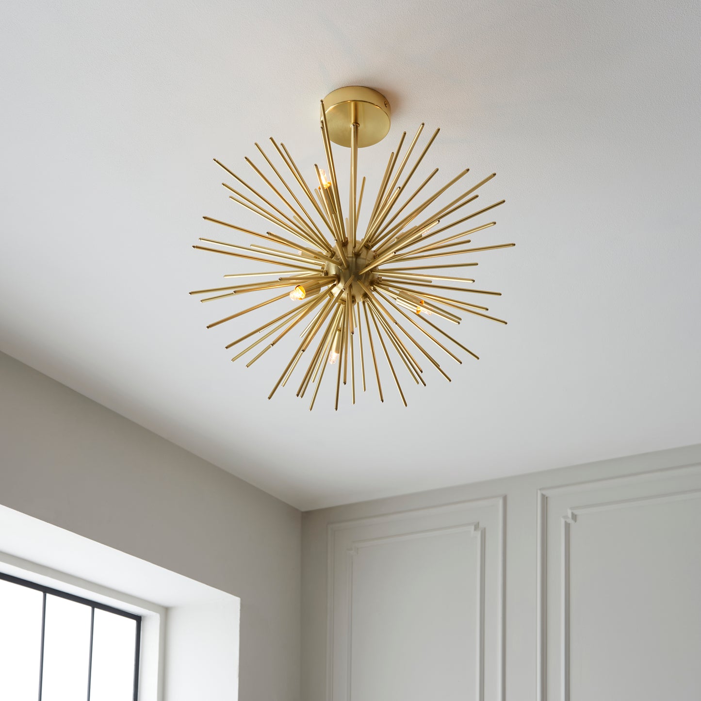 Sputnik Style Semi Flush Ceiling Light