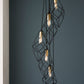 Contemporary Cascade Pendant with Gold Accents