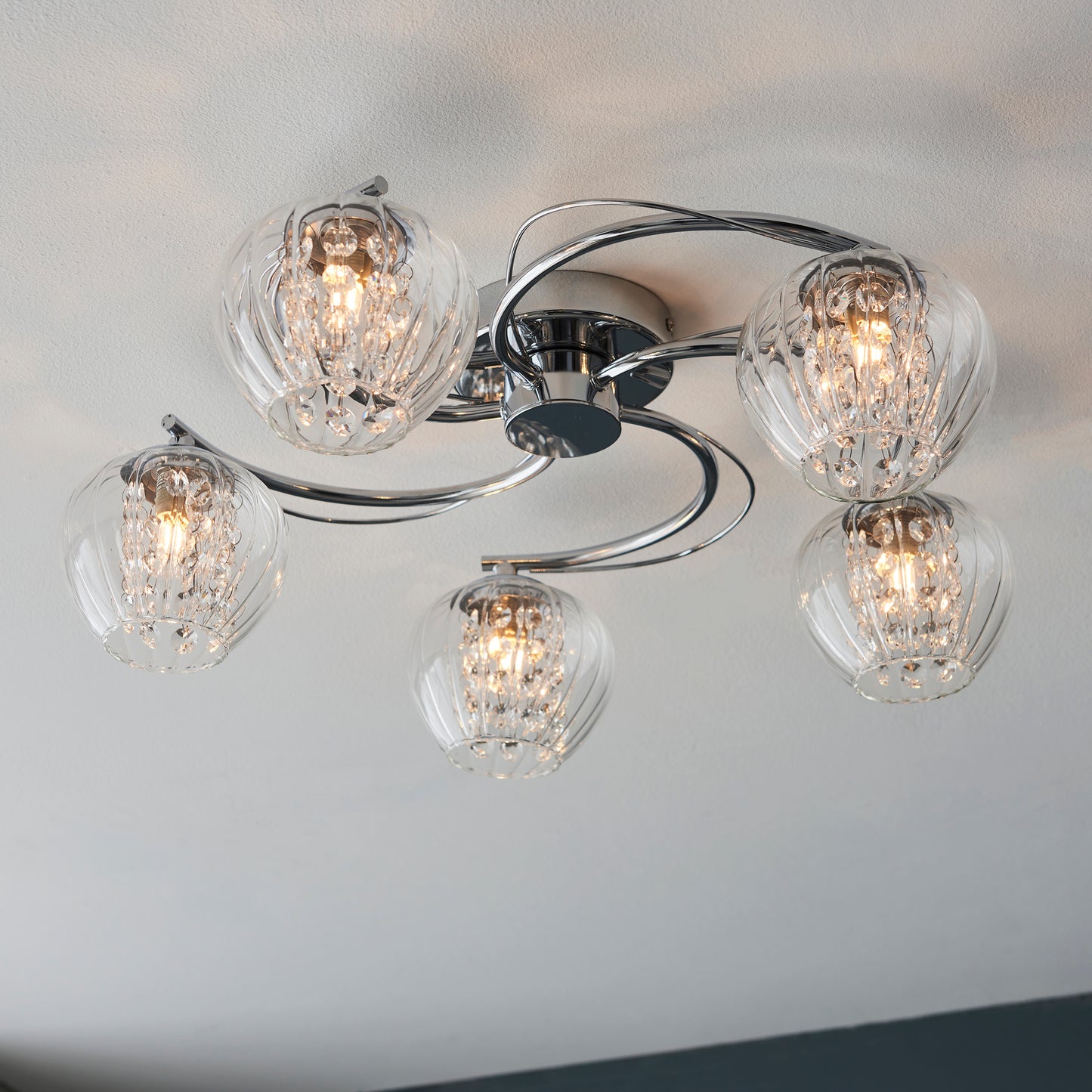 Modern Traditional Semi Flush Ceiling Light