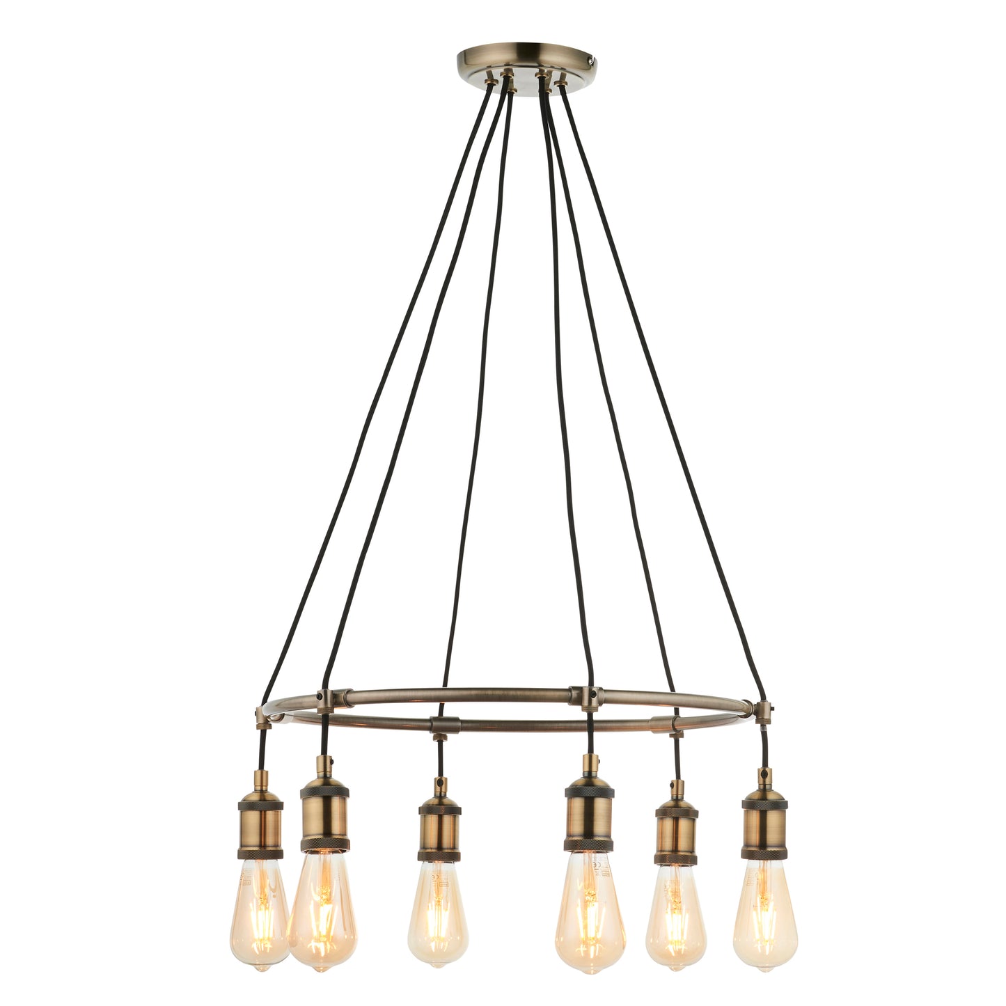 Timeless Elegance Antique Brass Pendant Light