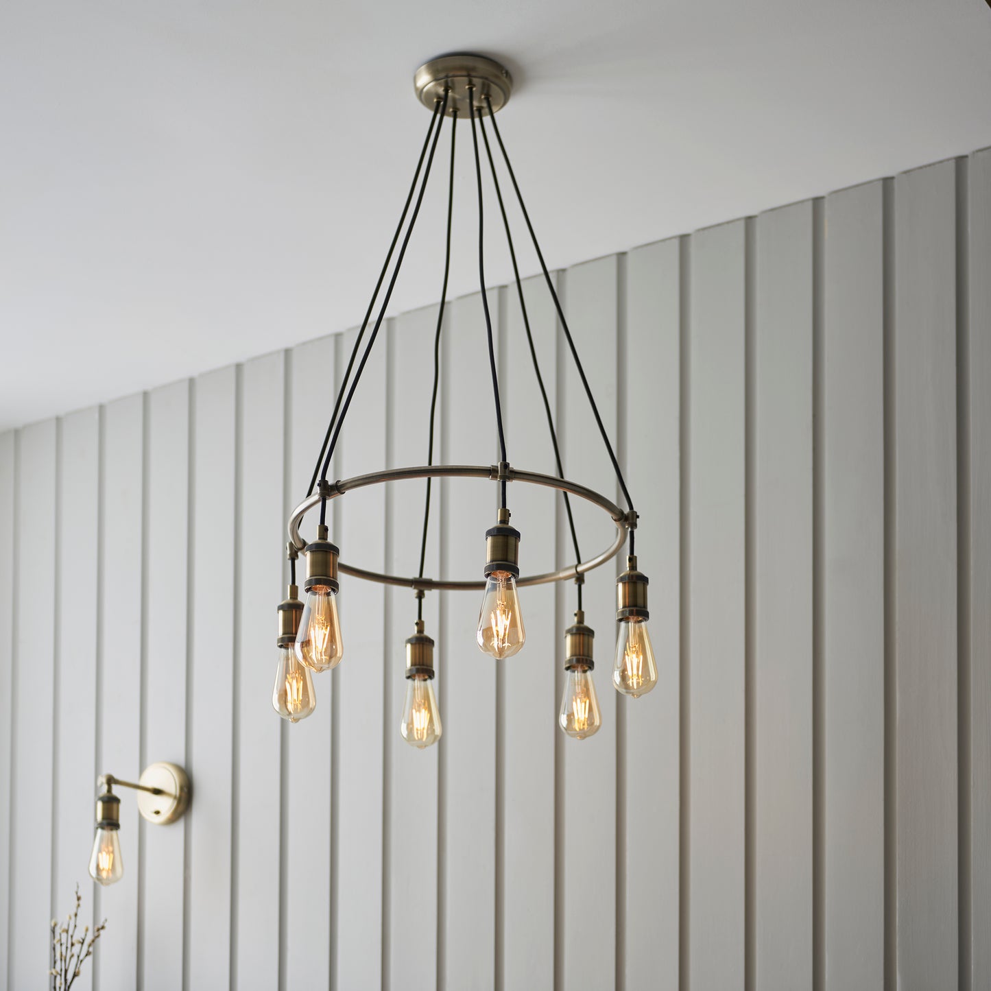 Timeless Elegance Antique Brass Pendant Light